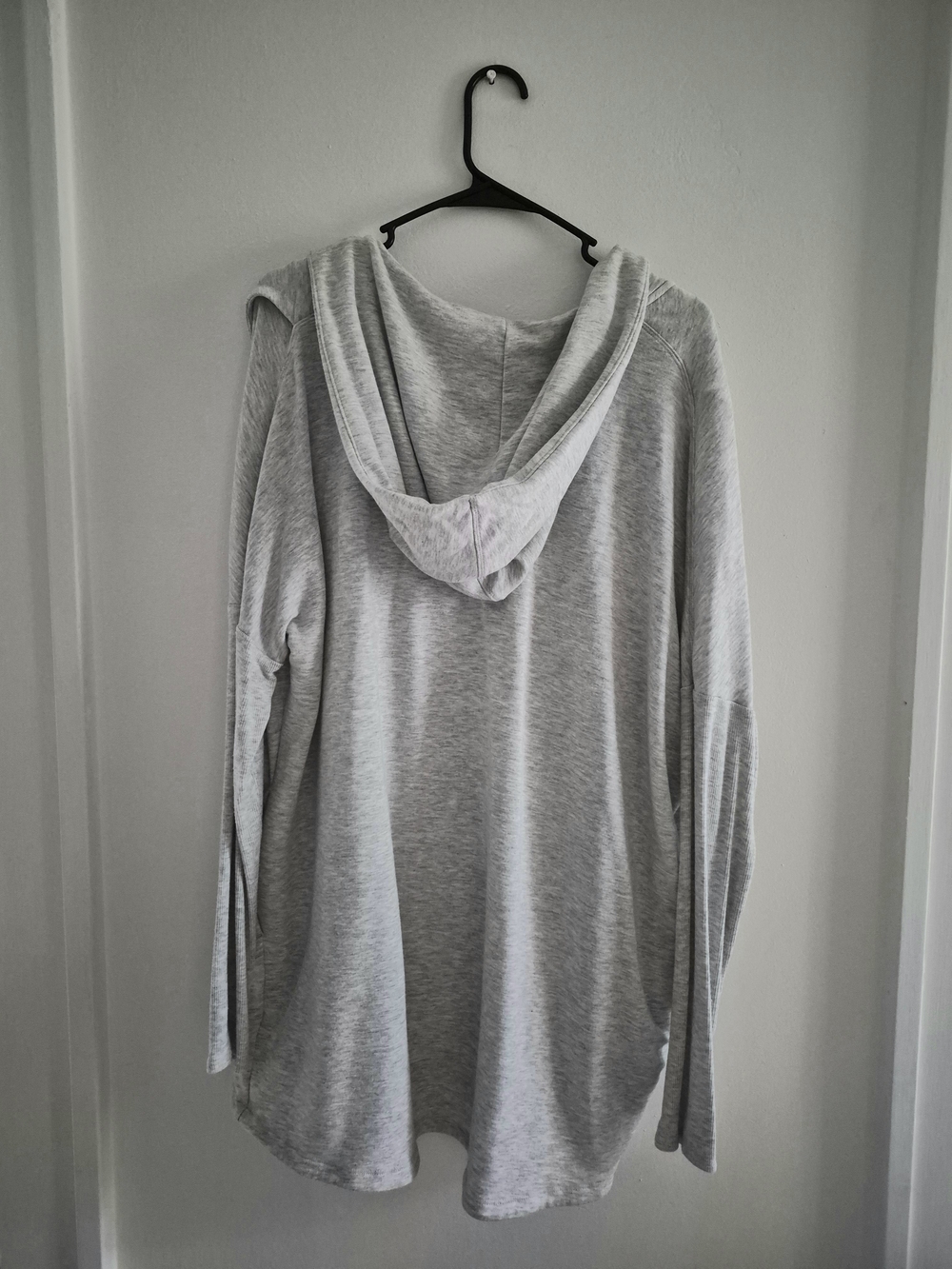 Athleta Light Gray Purana Wrap Hooded Sweatshirt - Picture 4 of 5